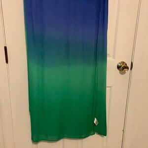 Blue/Green Ombre Scarf Wrap AS IS